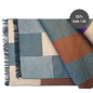 Preview: Seidenflanell Schal Patchwork Grau Braun Lila